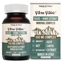 Suplemento Triquetra Health Flora Fulvic 550 mg 60 cápsulas