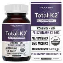 Suplemento Triquetra Health Total K2 de Espectro Total de Vitamina K