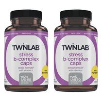 Suplemento Twinlab Stress B-Complex e 1000 mg de vitamina C 100 cápsulas Suplemento Twinlab Stress B-Complex e 1000 mg de vitamina C 100 cápsulas