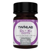 Suplemento Twinlab Vitamina D3 1000 + K2 Dots 60 comprimidos Suplemento Twinlab Vitamina D3 1000 + K2 Dots 60 comprimidos