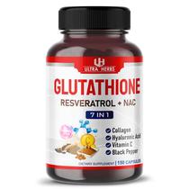 Suplemento ULTRA HERBS Glutationa 10.050 mg com resveratrol 150 cápsulas