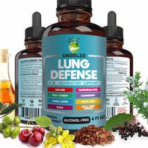 Suplemento Undelio Lung Defense - Extrato de Ervas 8 em 1 (120ml)