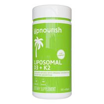 Suplemento UpNourish Lipossomal D3 e K2 MK-7 5000 UI 125 mcg