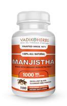 Suplemento Vadik Herbs Manjistha 100 Cápsulas Vegetais 1000mg