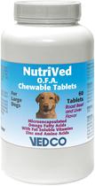 Suplemento Vedco Nutrived O.F.A. comprimidos mastigáveis 60 comprimidos para cães grandes Suplemento Vedco Nutrived O.F.A. comprimidos mastigáveis 60 comprimidos para cães grandes