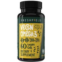 Suplemento Vegan Freshfield Omega 3 DHA - 60 Cápsulas