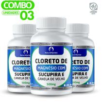Suplemento Vegano Cloreto de Magnésio Composto 300cps de 500mg Cada
