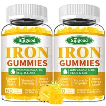 Suplemento vegano Iron Gummies Sijigood 120 unidades