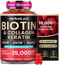 Suplemento Venture Pal Biotina Gummies 10000mcg com colágeno Suplemento Venture Pal Biotina Gummies 10000mcg com colágeno