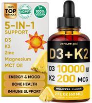 Suplemento Venture Pal Vitamina D3 10000 UI e K2 200mcg 60mL