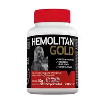 Suplemento Vetnil Hemolitan Gold Comprimido - 30 g