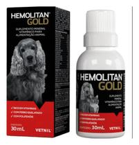 Suplemento Vetnil Hemolitan Gold Gotas 30 Ml