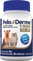Suplemento Vetnil Pelo & Derme 1500 DHA + EPA - 30 Cápsulas