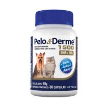 Suplemento Vetnil Pelo & Derme DHA + EPA 1500 - 30 Cápsulas