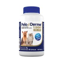 Suplemento Vetnil Pelo & Derme DHA + EPA 1500 - 60 Cápsulas