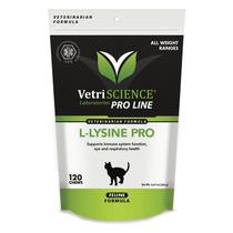Suplemento VetriScience Lysine Pro para cuidados imunológicos e oculares para gatos