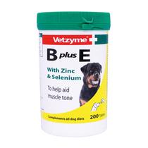 Suplemento Vetzyme Dog B + E 200 comprimidos
