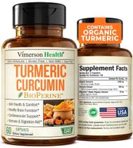 Suplemento Vimerson Health Curcuma Curcumina 1200 mg x 60 cápsulas Suplemento Vimerson Health Curcuma Curcumina 1200 mg x 60 cápsulas
