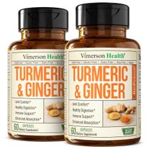 Suplemento Vimerson Health Turmeric Ginger com pimenta preta Suplemento Vimerson Health Turmeric Ginger com pimenta preta
