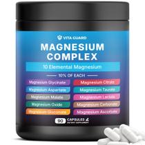 Suplemento Vita Guard Magnesium Complex 1480 mg 90 cápsulas veganas Suplemento Vita Guard Magnesium Complex 1480 mg 90 cápsulas veganas