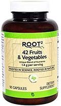 Suplemento Vitacost ROOT2 - 42 Frutas e Vegetais - 90 Cápsulas