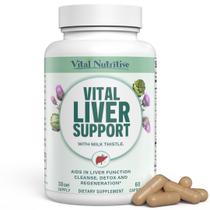 Suplemento Vital Liver Support Liver Health, fórmula 9 em 1