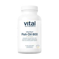 Suplemento Vital Nutrients Ultra Pure Óleo de Peixe 800 90 Cápsulas