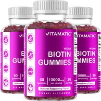 Suplemento Vitamatic Biotina Gummies 10.000mcg para cabelos 60u
