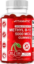 Suplemento Vitamatic Extra Strength Vitamin B12 5000mcg Gomas Suplemento Vitamatic Extra Strength Vitamin B12 5000mcg Gomas