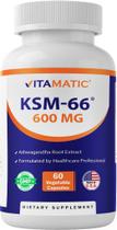 Suplemento Vitamatic KSM-66 Extracto de Raíz de Ashwagandha 600mg Suplemento Vitamatic KSM-66 Extracto de Raíz de Ashwagandha 600mg
