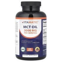 Suplemento Vitamatic MCT Oil 3000 mg 180 cápsulas gelatinosas de coco Suplemento Vitamatic MCT Oil 3000 mg 180 cápsulas gelatinosas de coco
