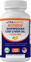 Suplemento Vitamatic - Óleo de Fígado de Bacalhau Norueguês 1250mg (120 Cápsulas)