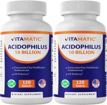 Suplemento Vitamático Acidophilus Probiótico 10B CFU 240 comprimidos Suplemento Vitamático Acidophilus Probiótico 10B CFU 240 comprimidos