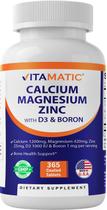 Suplemento Vitamático Cálcio Magnésio Zinco D3 Boro 365 Comprimidos