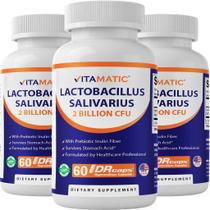 Suplemento vitamático Lactobacillus Salivarius 2B DR em cápsulas x60 Suplemento vitamático Lactobacillus Salivarius 2B DR em cápsulas x60