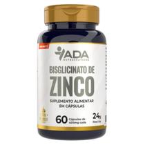 Suplemento Vitamina Alimentar Zinco Bisglicinato 60 Cápsulas Original Natural 24g