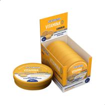 Suplemento Vitamina D Flofarma em Pastilha sem açúcar Sabor Laranja Lata com 30un