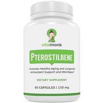 Suplemento Vitamina K: Pterostilbeno, 150 mg, cápsulas, 60 cápsulas vegetais