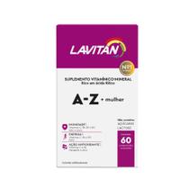 Suplemento Vitamina Mineral Lavitan AZ Mulher 60 Comprimidos