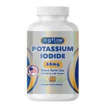 Suplemento: Vitaminas Gflow, iodeto de potássio, 65 mg, suporte para a tireoide Suplemento: Vitaminas Gflow, iodeto de potássio, 65 mg, suporte para a tireoide