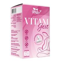 Suplemento Vitaminas Minerais Vitam Gest 60 Cápsulas Gestante Feminino Grávida Materna Original