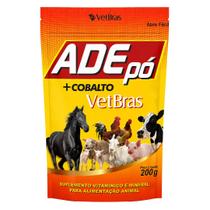 Suplemento Vitamínico ADE + Cobalto Pó 200g - Vetbras Suplemento Vitamínico ADE + Cobalto Pó 200g - Vetbras