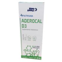 Suplemento Vitaminico Aderocal D3 Mundo Animal Nutrisana para Cães e Gatos - 20 mL