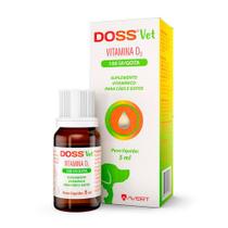 Suplemento Vitamínico Avert Doss Vet D3 Gotas para Cães e Gatos 5mL