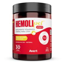 Suplemento Vitamínico Avert Hemolipet Sticks para Cães 210g