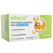 Suplemento Vitamínico Avert Vitecol para Cães e Gatos - 30 Comprimidos