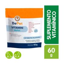 Suplemento Vitamínico Bepet Vitamini Cães e Gatos 60g Suplemento Vitamínico Bepet Vitamini Cães e Gatos 60g