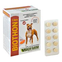 Suplemento Vitaminico Biothon Cães 100 Comp - Biofarm