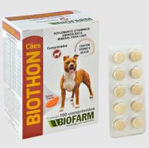Suplemento Vitamínico Biothon Cães 100 Cp Biofarm Sabor Carne