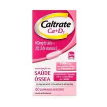 Suplemento Vitamínico Caltrate Ca+D3 600mg+200UI 60 Comprimidos Revestidos Suplemento Vitamínico Caltrate Ca+D3 600mg+200UI 60 Comprimidos Revestidos